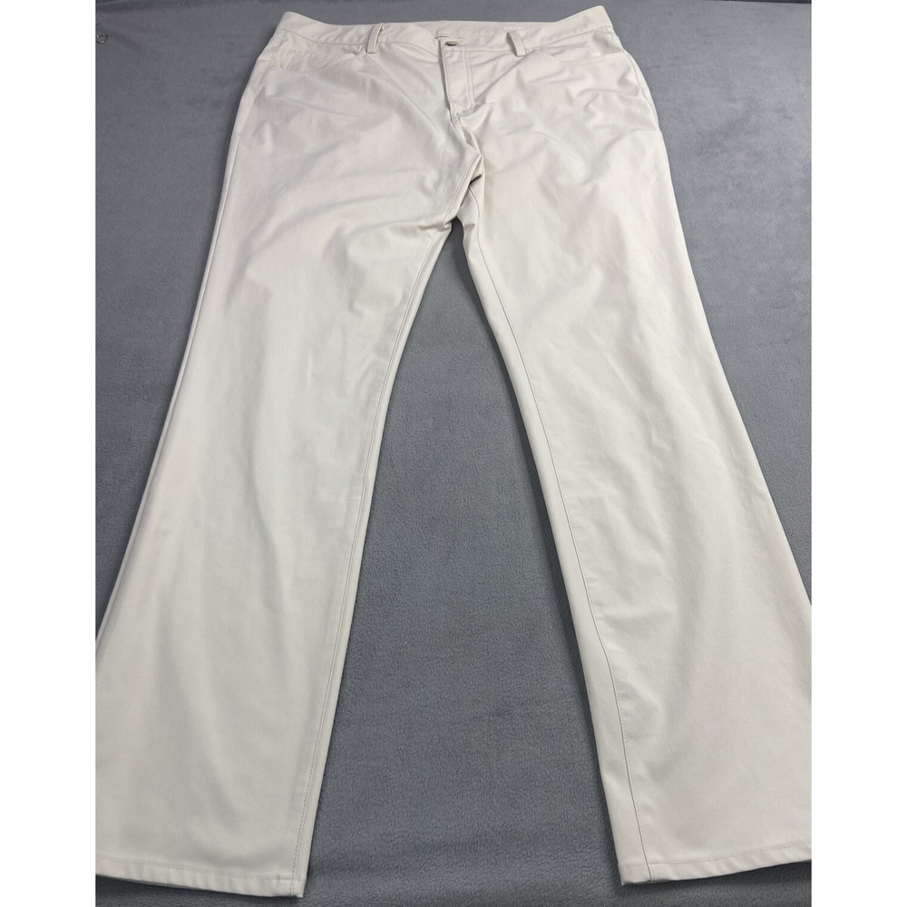 G/Fore Pants Men Ivory 38 Golf Tour 5 Pocket Performance Stretch G4‎ Casual